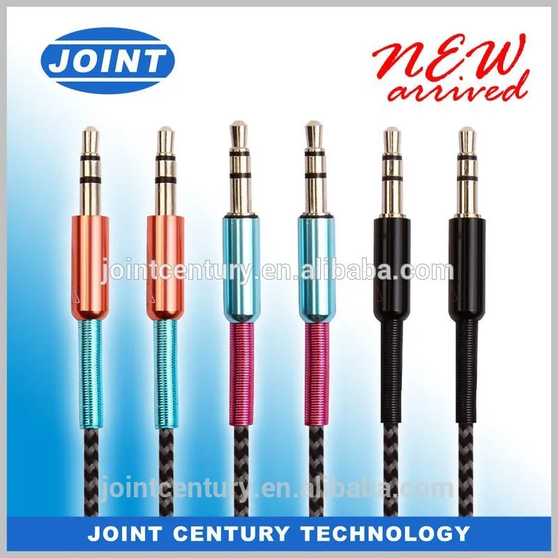 2015 New High Quality 30AWG to 28AWG Metal or PVC Connector 3.5mm Stereo Audio Cable