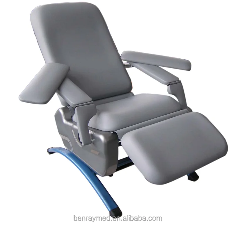 BR-DC02 Лидер продаж легко двигаться медицинская мебель складной сопровождают стул Электрический забор крови стул б/у