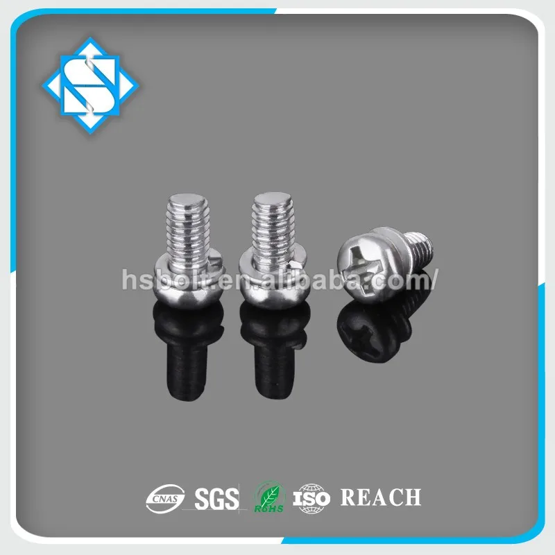 Hardware Fastener Phillips Pan Head Machine Screws with different Washer
