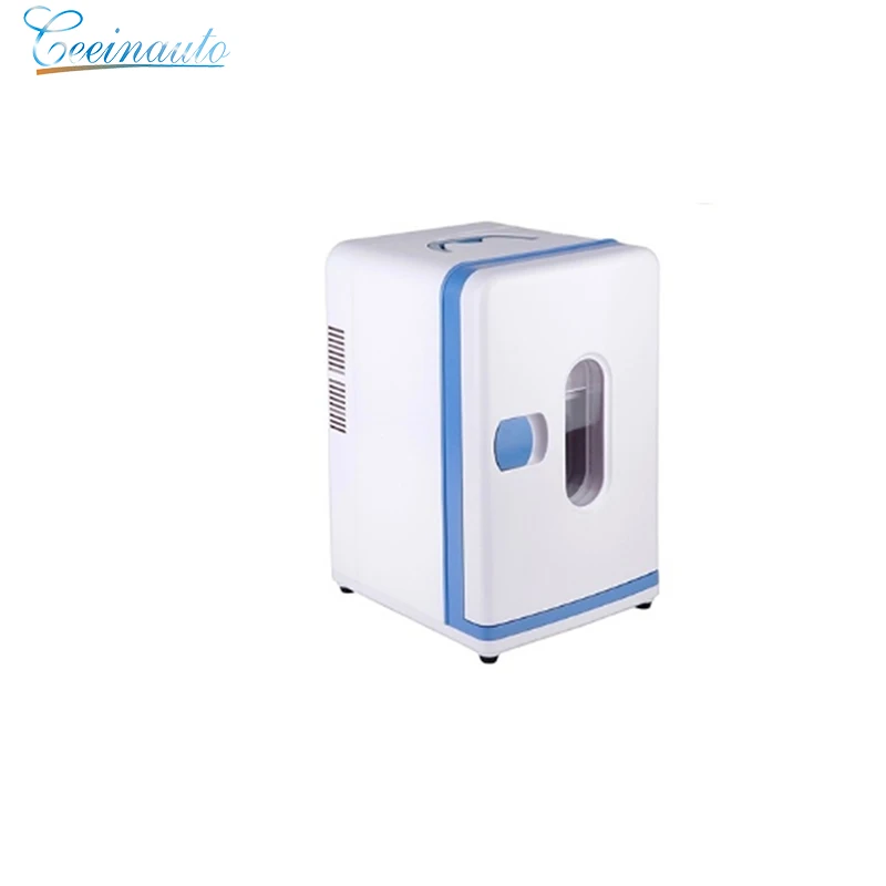 CeeinAuto DC12V portable mini car refrigerator with freezer 12L home refrigerator AC220V