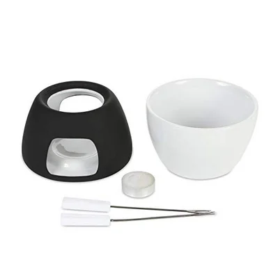 Cheap price customized design candle ceramic candle chocolate fondue for dessert