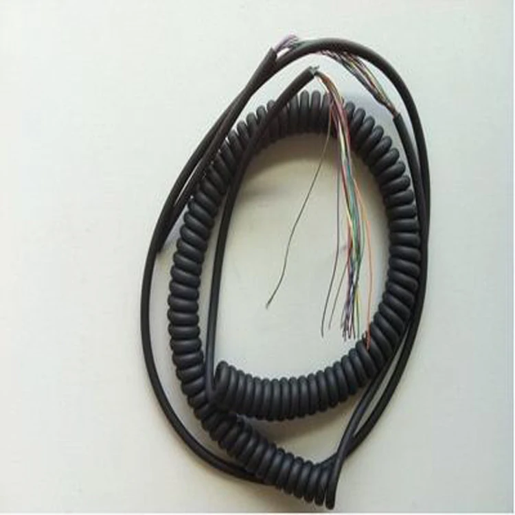 17 Cores 3m Spring Spiral Cable Coiled Cable for CNC Handheld Encoder Manual Pulse Generator MPG