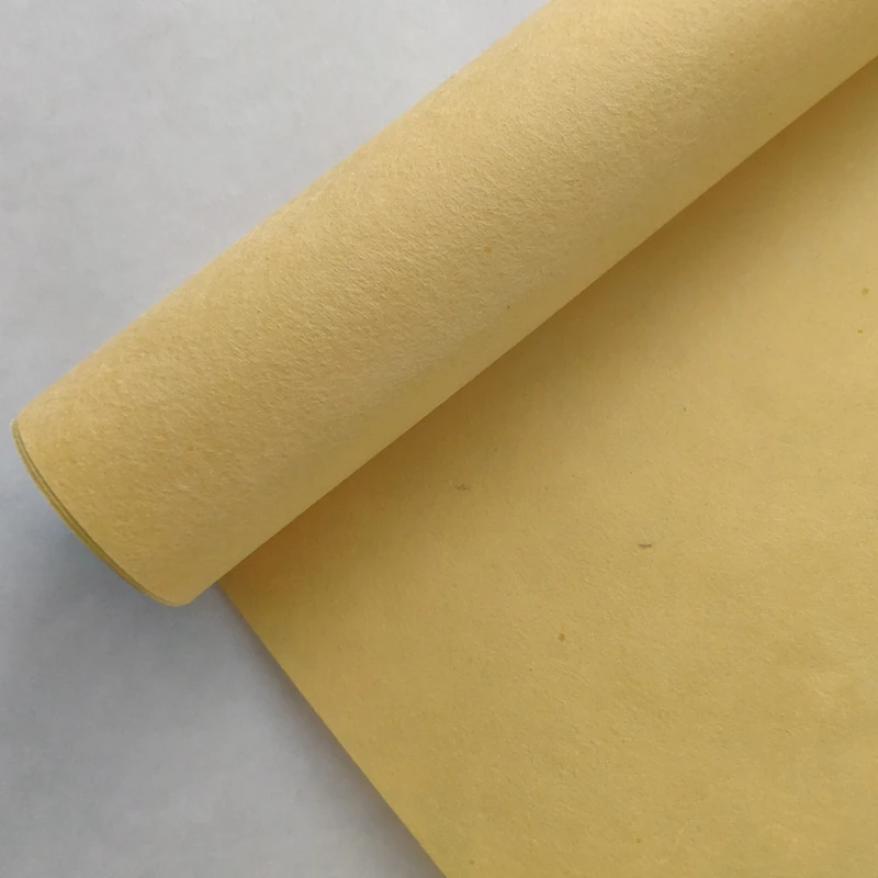 light yellow eco friendly super quality 40gsm machine made korean hanji mulberry rice wrapping paper