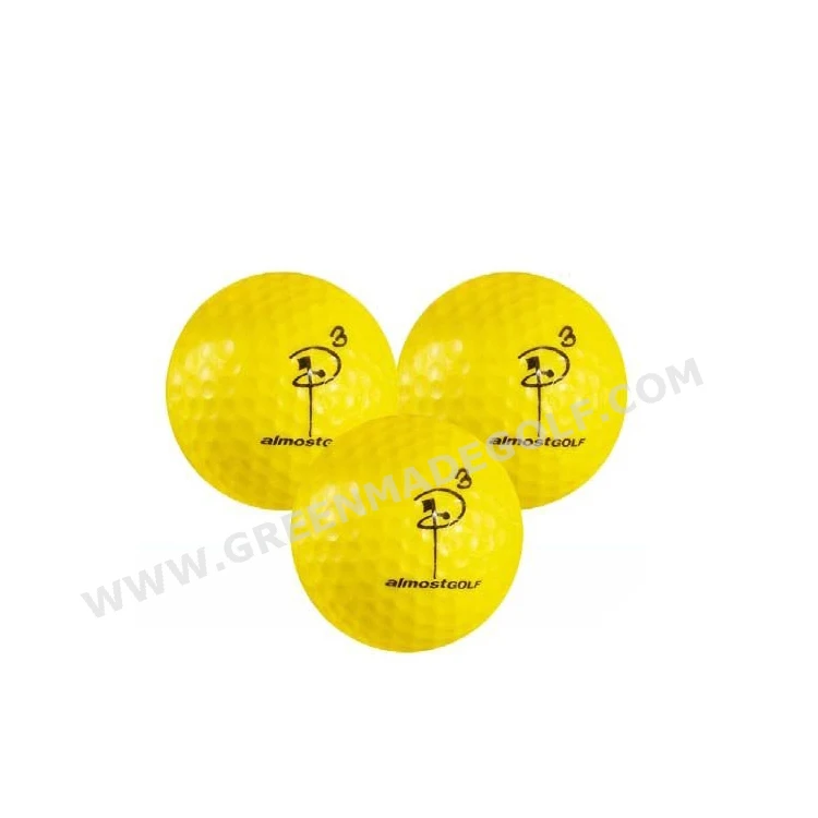 3 layer match golf balls for competition, new style yellow large golf ball hotsale!!!
