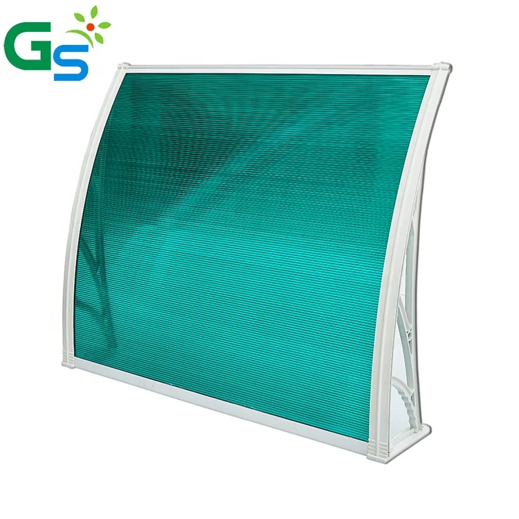 5.5Mm Pc Hollow Sheet Plastic Frame Bracket Polycarbonate Awning Canopy for Outdoor Awnings