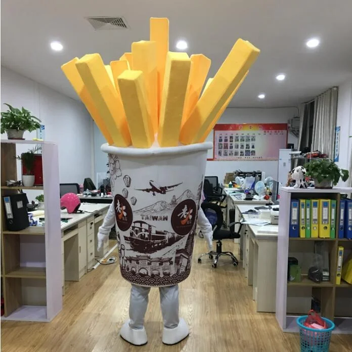 
Customized adult unisex Food French fries mascot costumes 