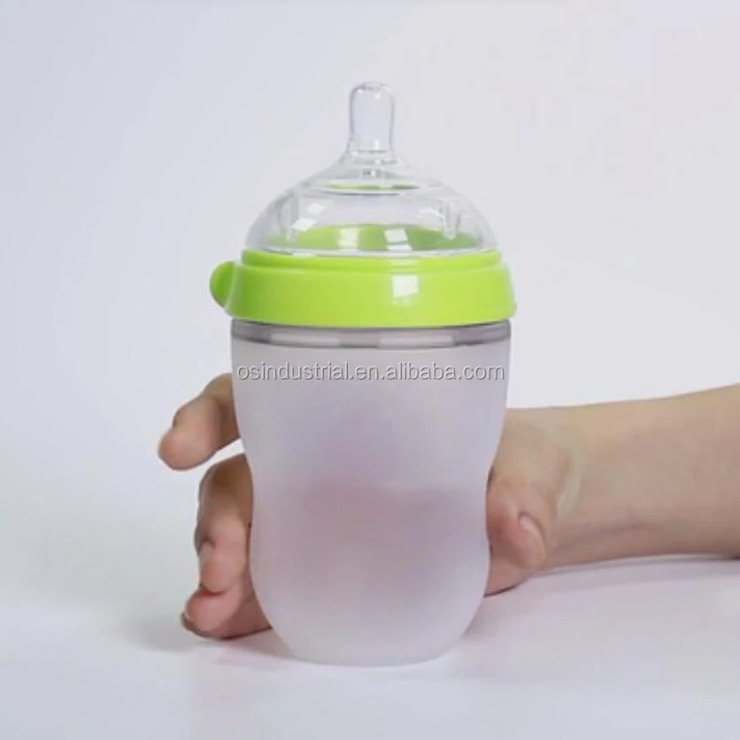 China Wholesale High Quality 250 ML Custom Silicone Baby Bottle