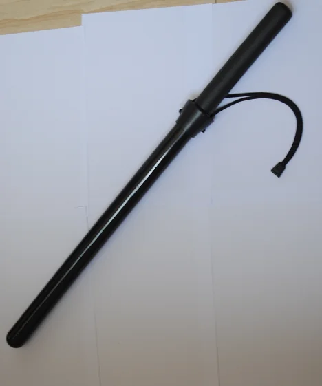 65 см жестяная дубинка из поликарбоната с резиновой ручкой