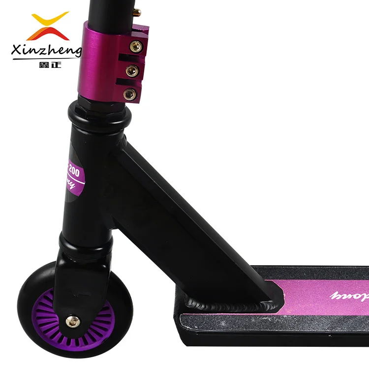 Ce Approved Freestyle Custom Two Pu Wheel Aluminum Kick Stunt Scooter Blunt Scooter for Kids and Adults