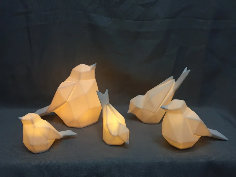 
Ceramic Bird Shape Night Light Bedside Night Lamp Decor Light 