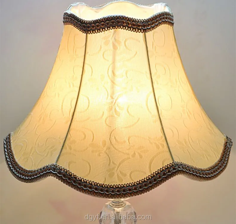 Традиционный Бронзовый Цветочный абажур в форме колокольчика с тканевой подкладкой ручной работы