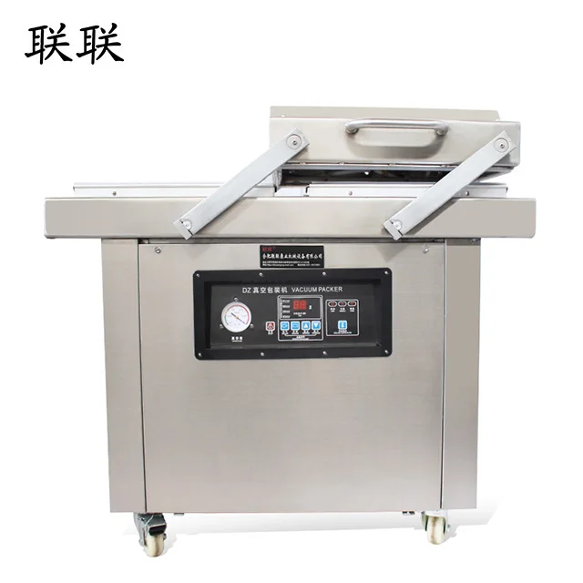 
automatic double chamber textile vacuum packing machine 
