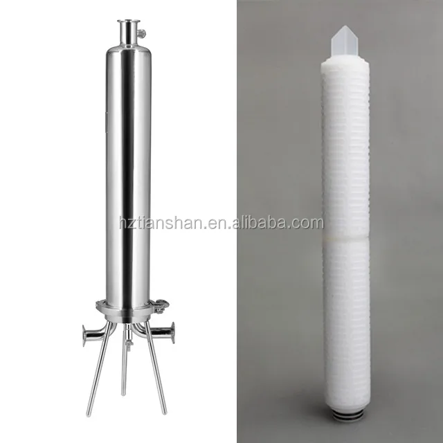 food grade compressor PTFE membrane pleated air filter