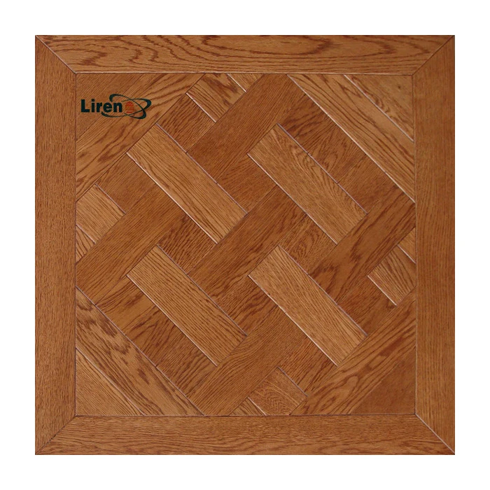 Antique oak versailles pattern oak  parquet tile floor rustic oak flooring