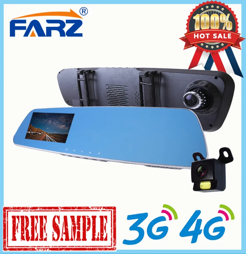 Car DVR mirror rearview mirror car gps with dvr FHD 1080p Parking monitoring dashcam FC760