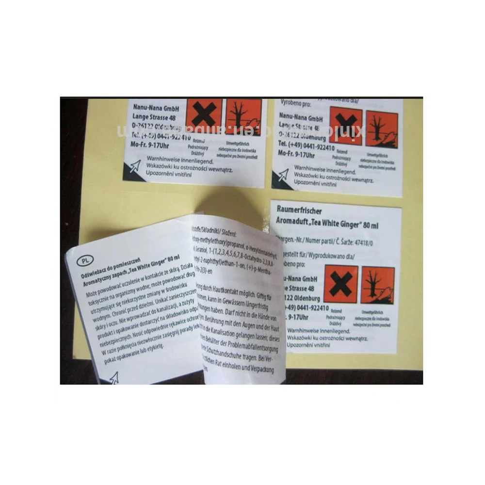 Customized Design Wholesale Private Label Multilayer Double Layer Label Sticker