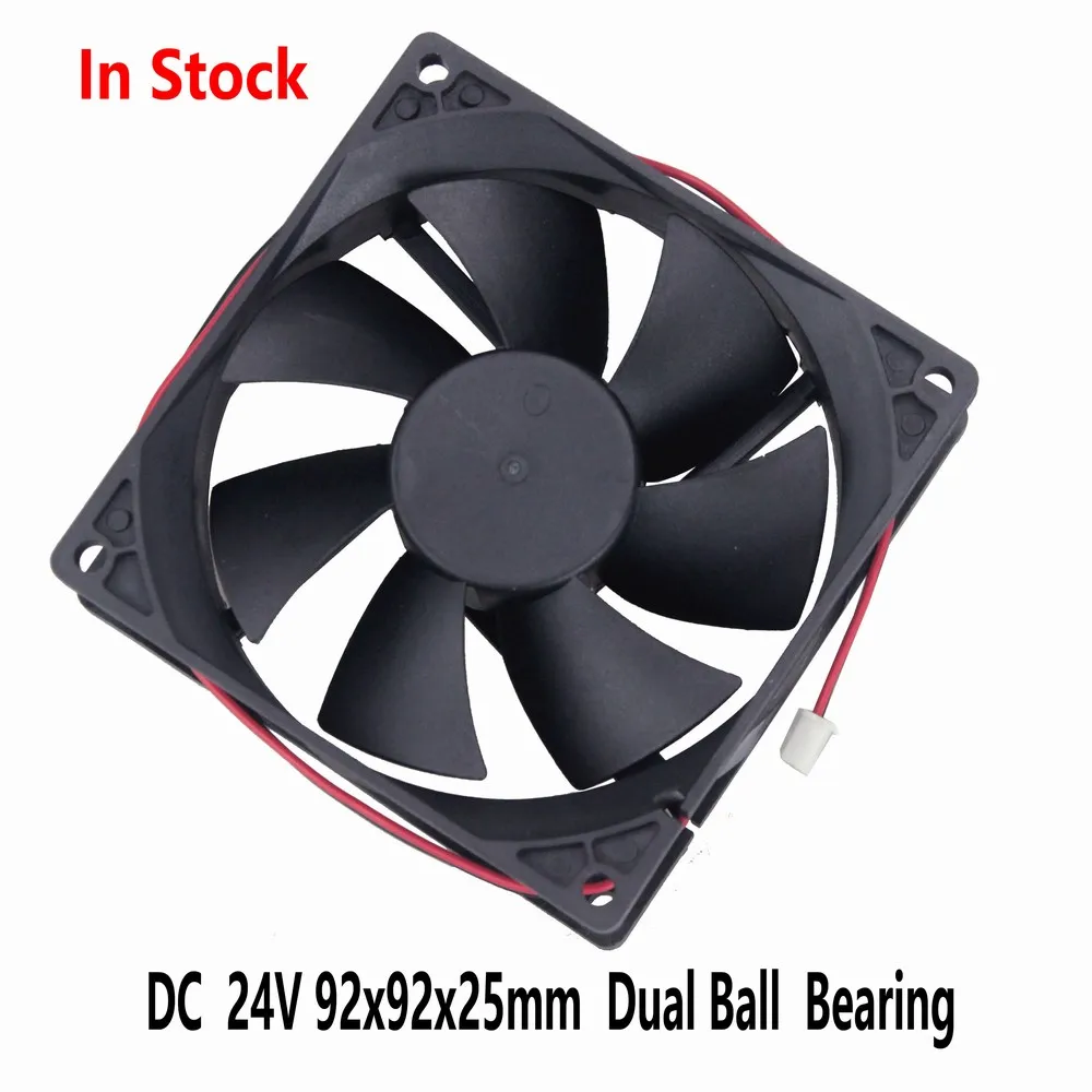 Gdstime GDA9225 DC 24V 92x92x25mm 92mm 90mm 9cm Dual Ball Bearing  Axial Exhaust Cooler Brushless Cooling Fan