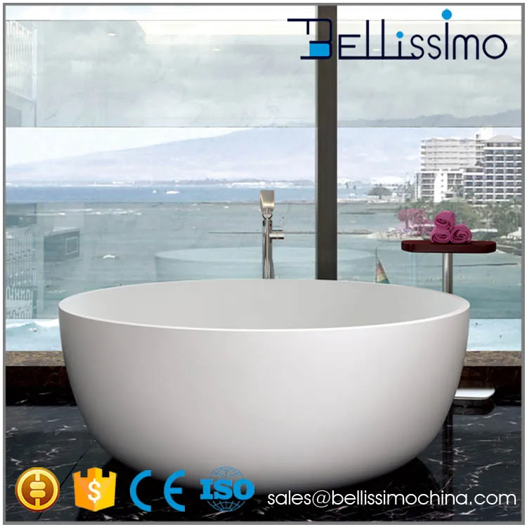 Latest bathing design ,wholesale Bathtub,Round freestanding baths BS-8615