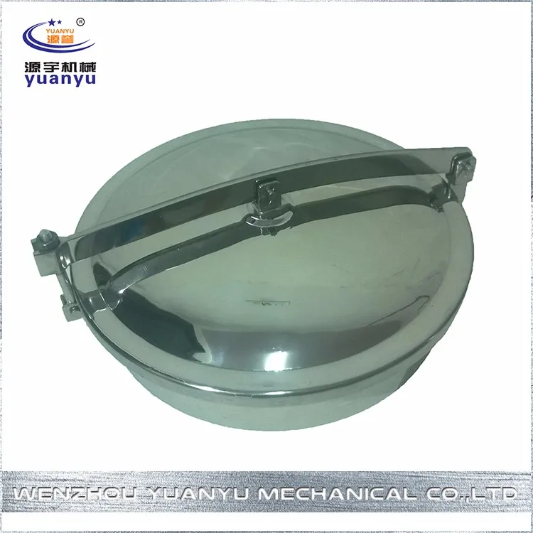 Sanitary stainless steel pressure type manhole cover/manway door for dairy industry