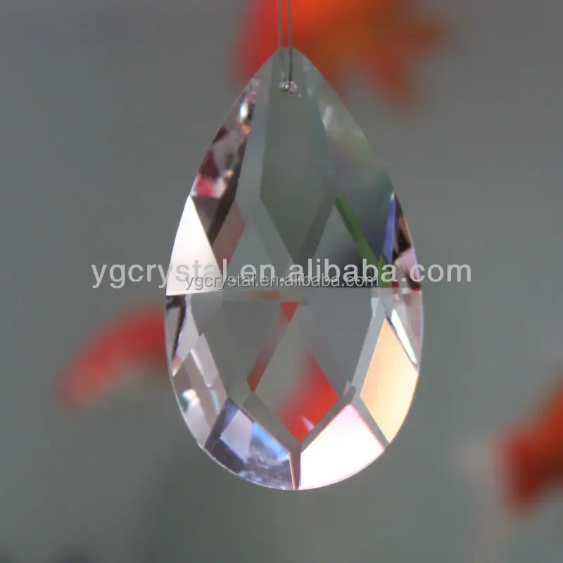 Hot Sell Transparent 38mm crystal drops Wholesale Various sizes Crystal Pendants