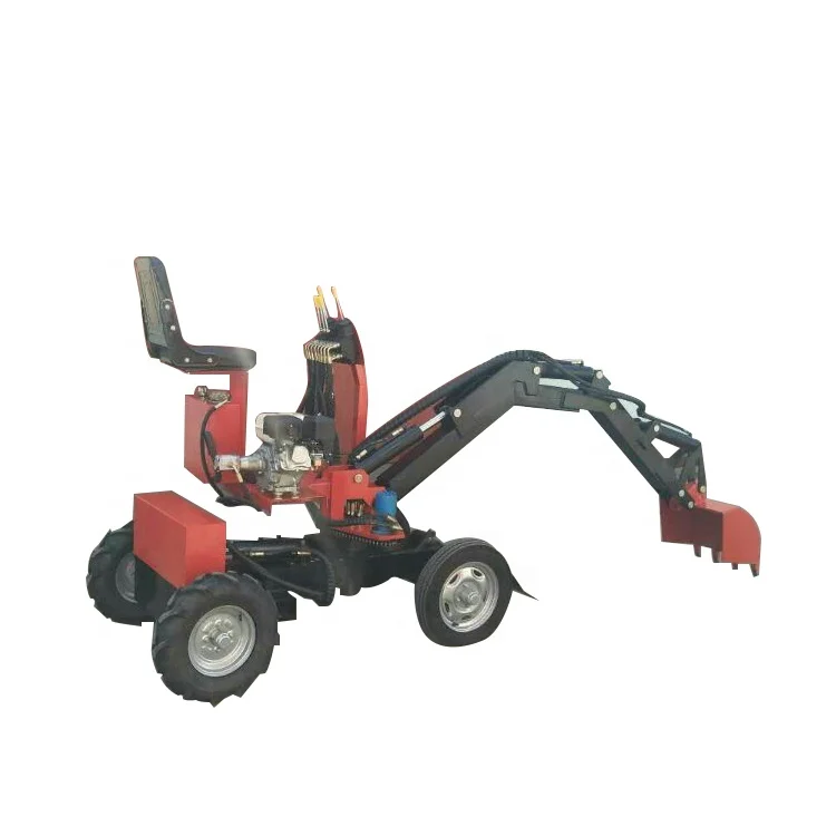 small mini digger wheel excavator prices cheap on sale