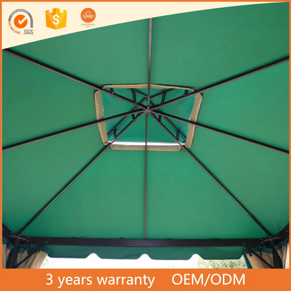 
Outdoor garden sun and rain tent 3*3M double top car umbrella 