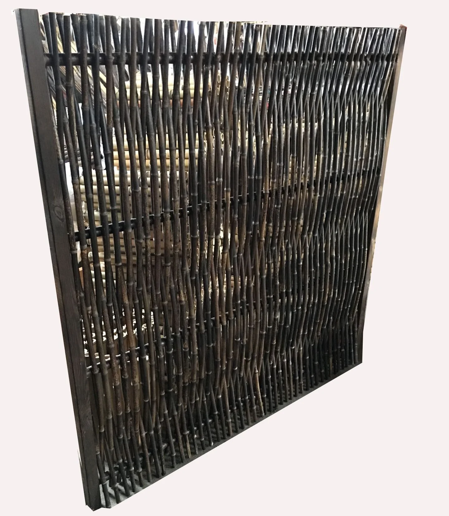 Принадлежности для сада, черный бамбуковый забор/экологически безопасный забор для украшения сада