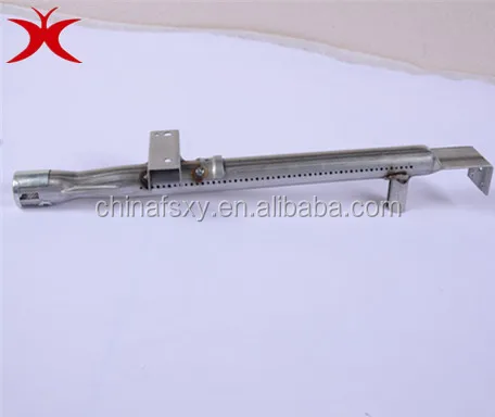 Stainless Steel straight double burner gas burner tube for barbecue stove