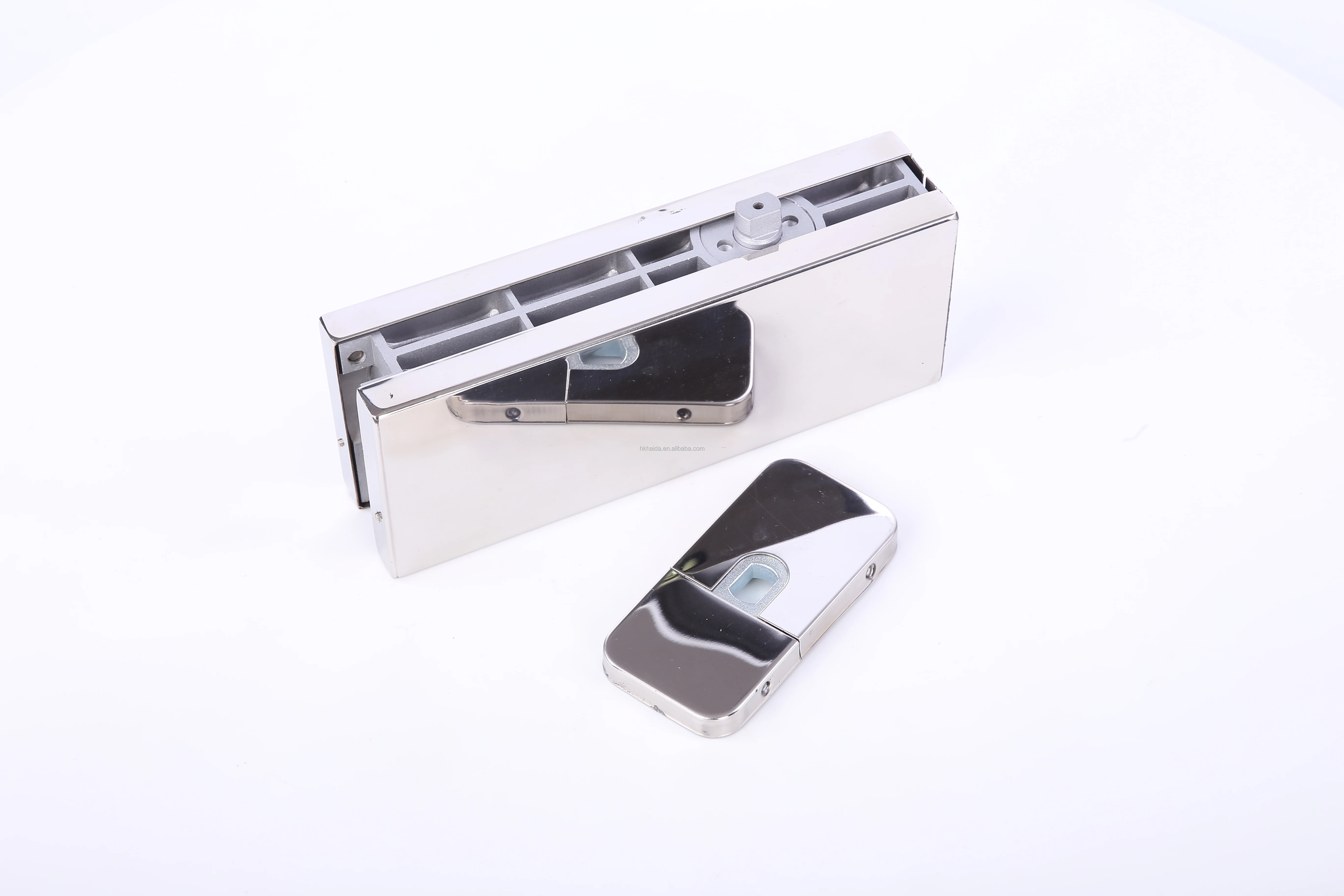 HPF-100 Glass Door Hardware Hydraulic Patch  Fittings Non-digging Floor Spring Hinge