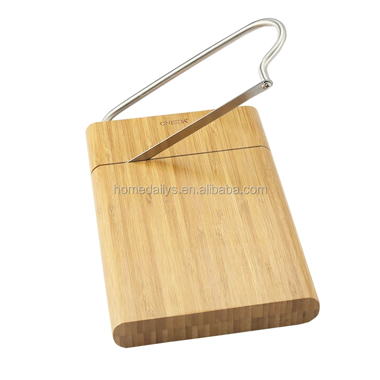 Eco-friendly Wooden Cheese Cutting Board with Slicer Wire