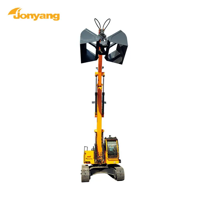 
25 tons excavator mounted scrap metal grab machines 