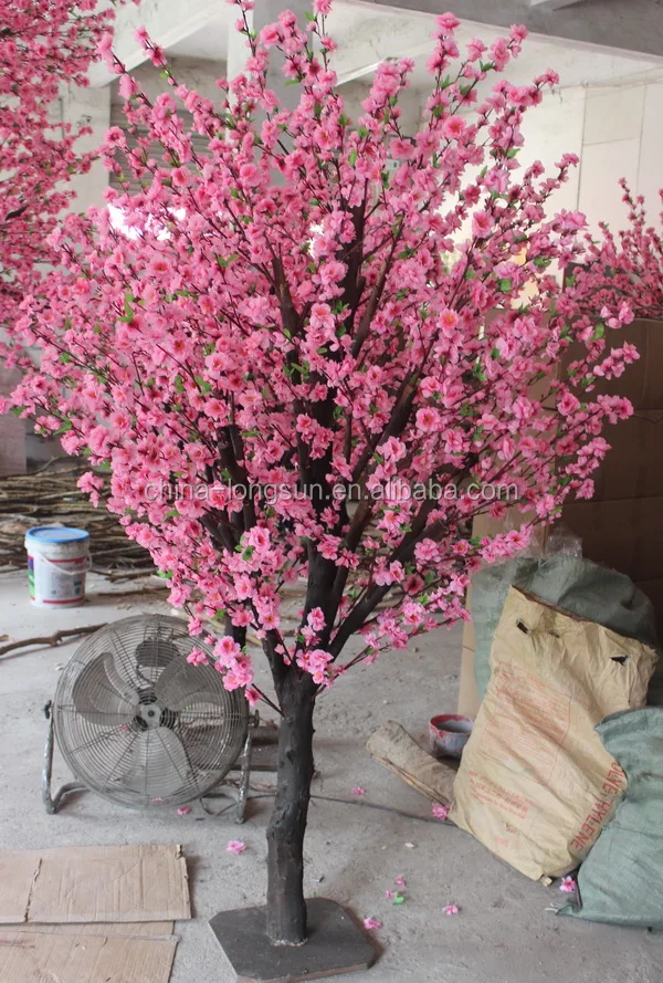 открытый 3 м высота розовый цвет шелковый вишневого дерева украшения для стола свадебные приемы