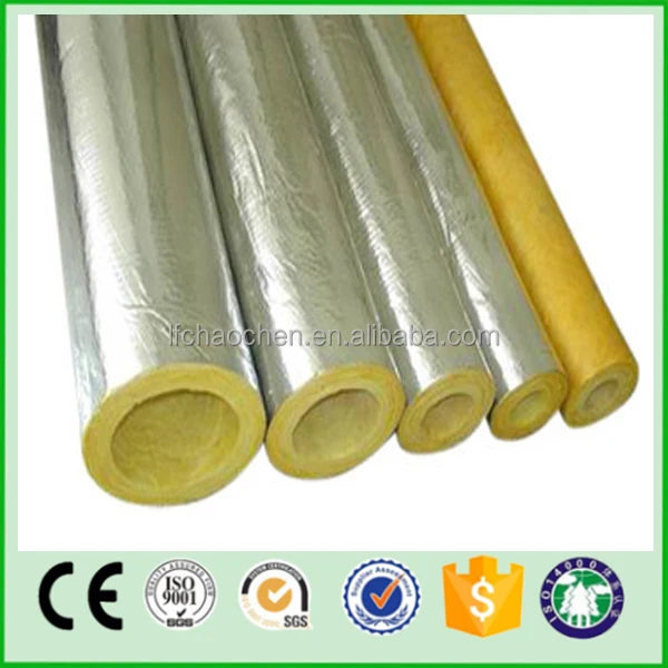 HS Code Soundproof Insulation Materials rock Glass wool Pipe Insulation