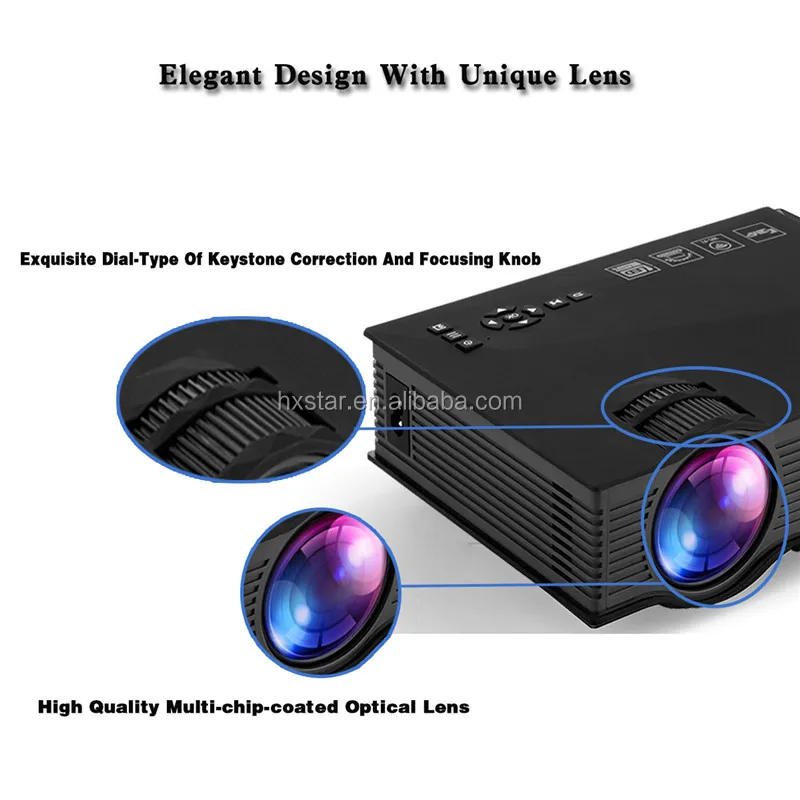 Pico Micro projector UC46 Upgraded Version Android Smart Wireless Home 3D Projector UC46 plus