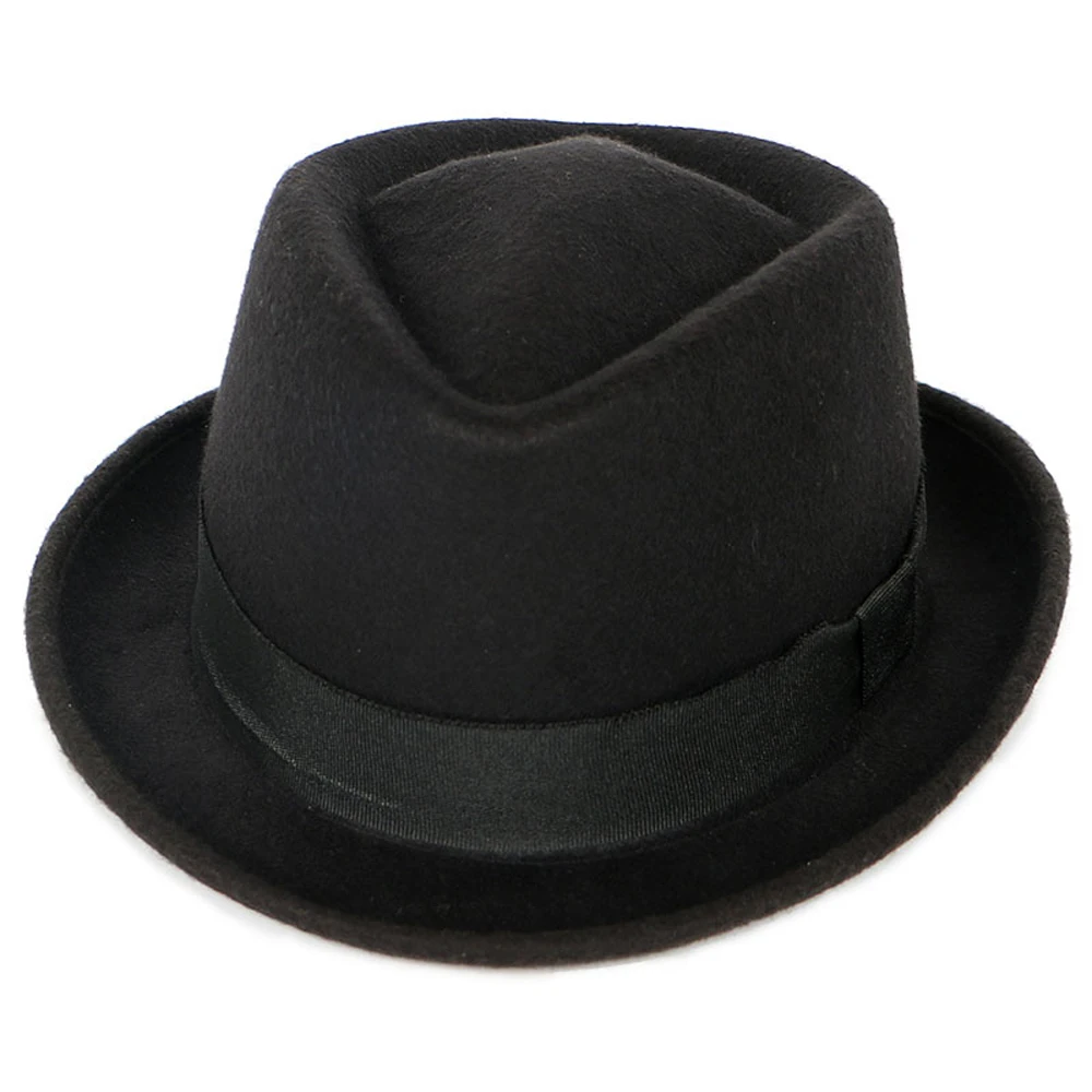 Custom colorful unique pattern 100%polyester hats men fedora
