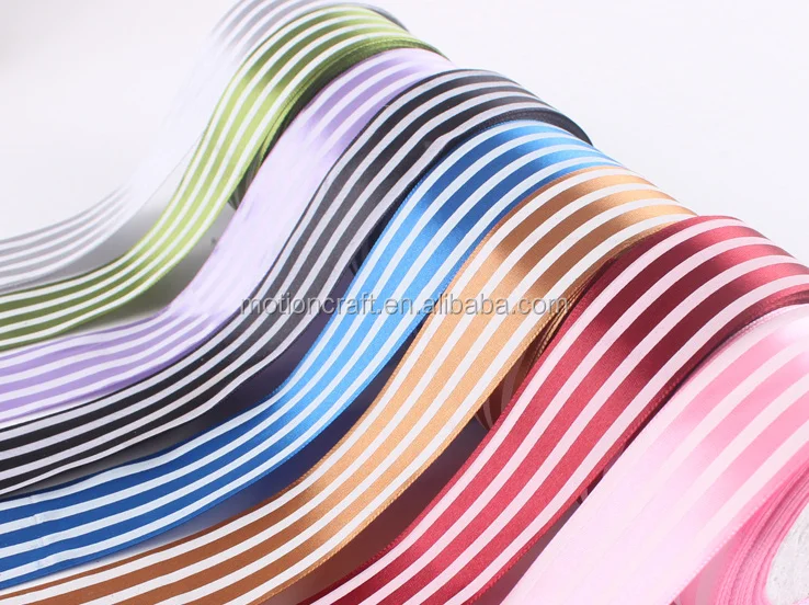 wholesale 2.5cm custom logo printed polyester satin ribbon good quality cheap price