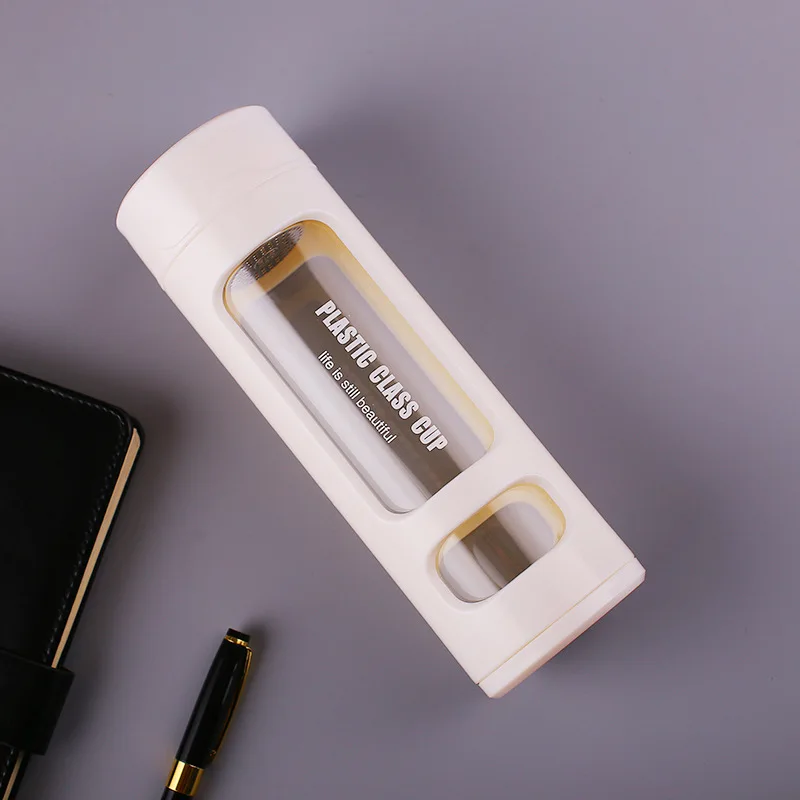 Custom Printing Water Bottles Shaker Sport Water Bottle Tea Infuser for Gym BPA Free Glass with Stainless Steel Minimalist