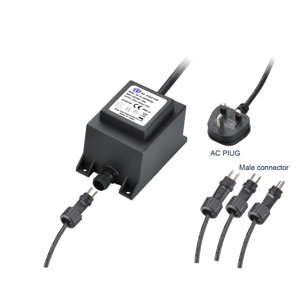 12 В водонепроницаемый IP68 линейный трансформатор для садового освещения