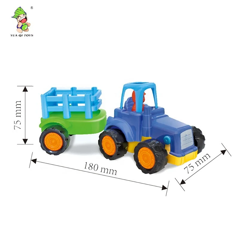 Hot sale Plastic toys baby Cartoon car toys mini engineering truck toys