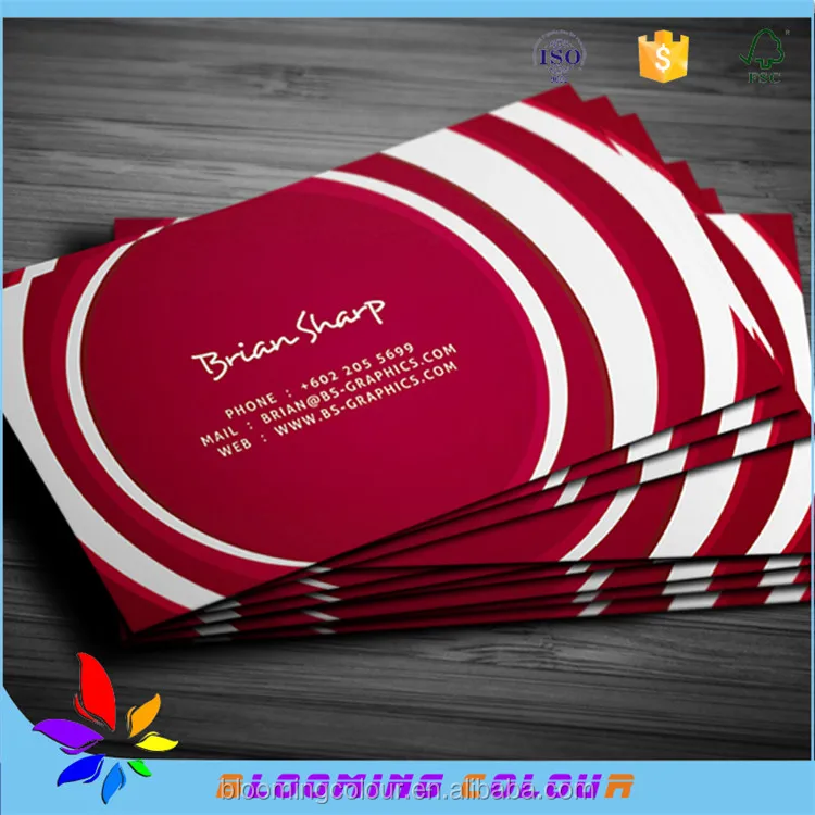 500g thick paper spot UV business card