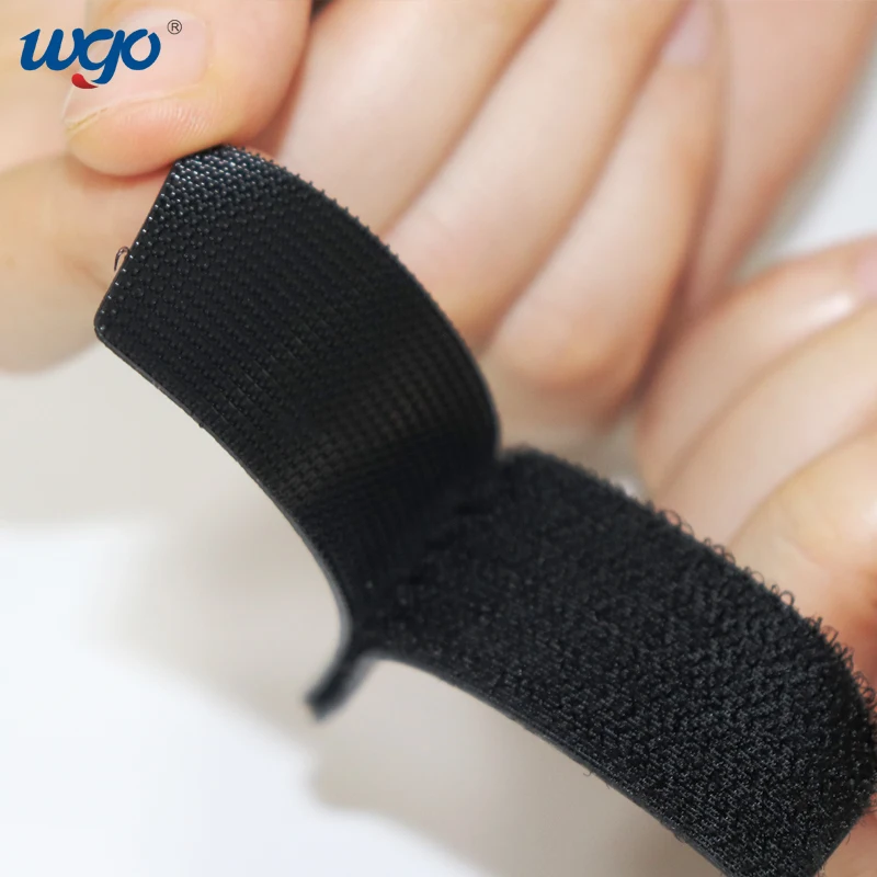 
 WGO Двухсторонняя клейкая многоразовая прочная клейкая лента с сильным захватом рулон электрическая клейкая Задняя лента нейлоновая застежка  