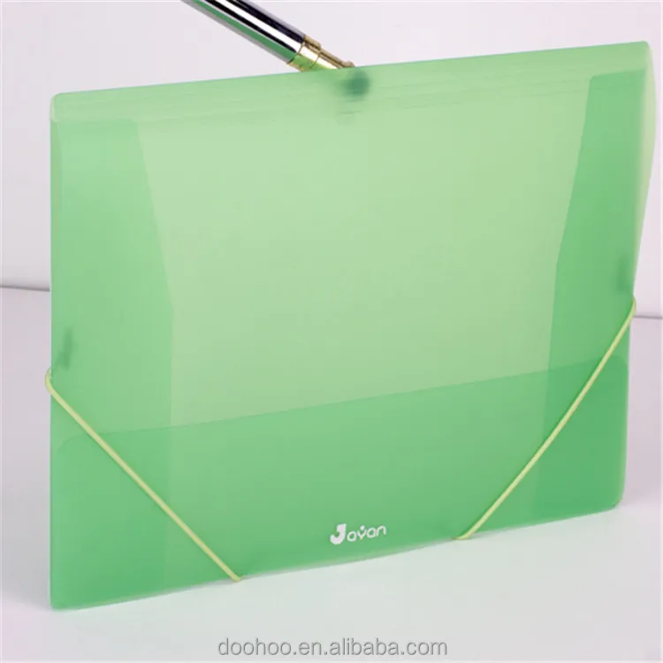
Wholesale custom cute printing PP a4 plastic document envelope file folder with string closure 