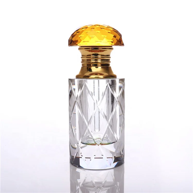 BOYE Manufacturer Empty Fancy Unique Design Arab Style Oil Perfume K9 Glass Crystal Attar Bottles