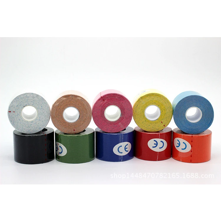 
VIRSON Waterproof Cotton Elastic Kinesiology Sports Tape Athletic Muscle Medical Tape 5cmx5m 