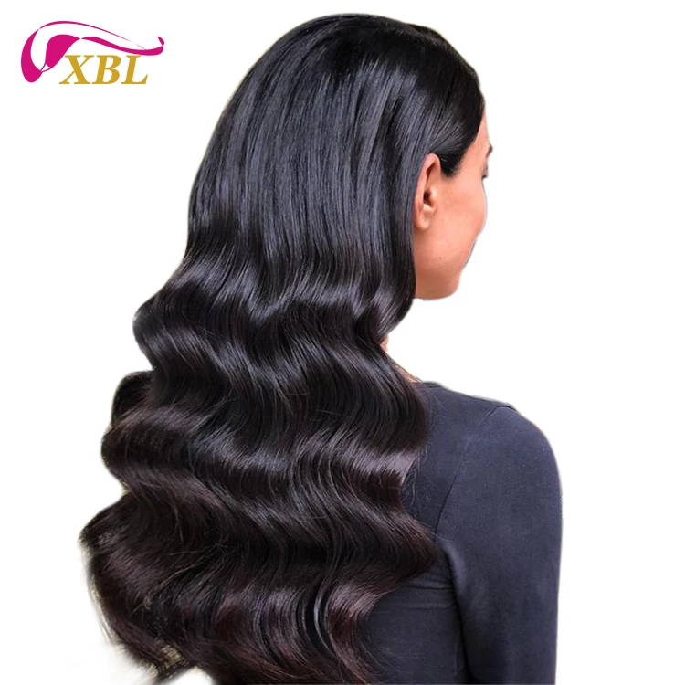 XBL, новый продукт, человеческие волосы для вязания крючком, натуральные косы в связке