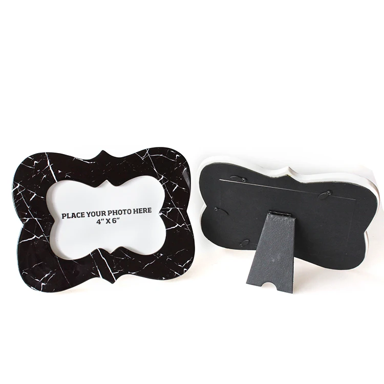 North America style custom marble design family photo frame picture frame  for sublimation printing