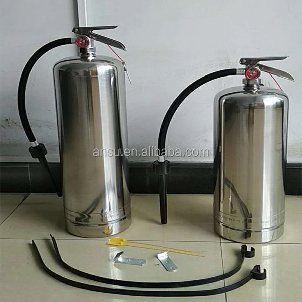 Stainless Steel SUS304 foam water type fire extinguisher 6L 9L 12L Portable SS 304 fire extinguisher