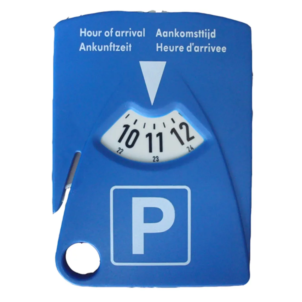2022 plastic parking disc for wholesale/parking disc with safe belt knife/custom plastic parking disc