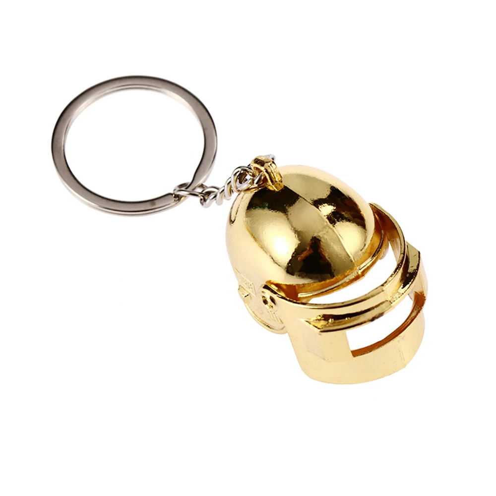 Wholesale Custom Keychain Metal Helmet Backpack 98K AK47 AKM M416 AWM Gun Keychain Keyring Metal Keychain Gun