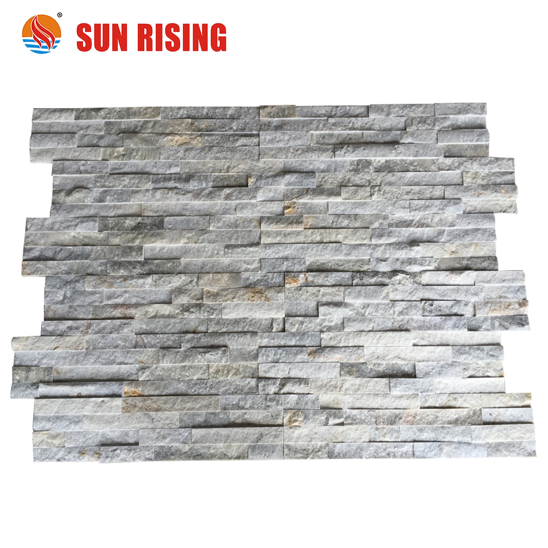 Natural Grey Color Stone  Wall Cladding Tile  Ledge Stone Panel